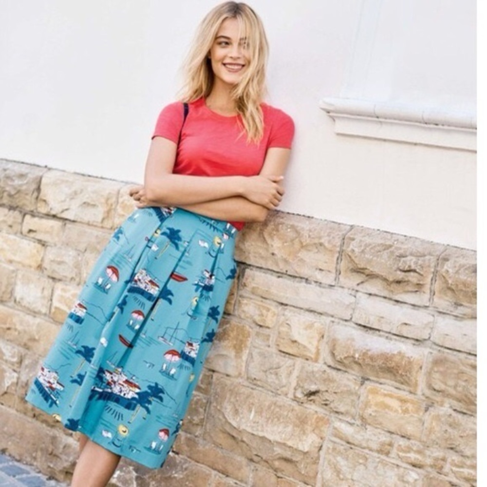 Biden Lola Midi Skirt Size 6R Blue